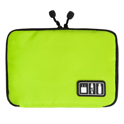 

MyMei Storage Organizer Bag Case Digital USB Cable Earphone Pen Travel Insert Portable green