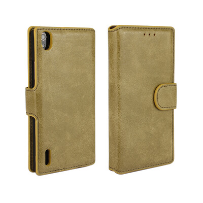 

MOONCASE "кожа Flip бумажник стиль, слот для карт памяти и назад дело прикрытия Huawei Ascend P7