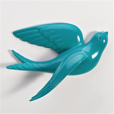 

European multicolor resin bird wall stickers decoration ornament creative wall hangings home sofa TV background walldecoration