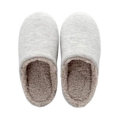 

JZAO Ms Home Furs Warm Slippers Light Gray  Suitable for 3638 yards