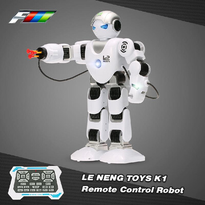 

LE NENG TOYS K1 Intelligent Programmable Humaniod 24G Remote Control Robot with Shoot Music Dance Arm-swing Function