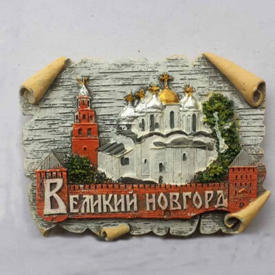 

1Pcs New Russian tourism commemorative fridge posted on Moscow Kremlin Red Square 3D magnetic stickers Fridge Magnets
