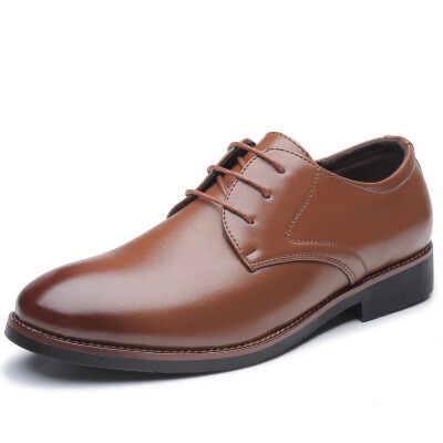 

JUQI Business Men Oxford Genuine Leather Shoes