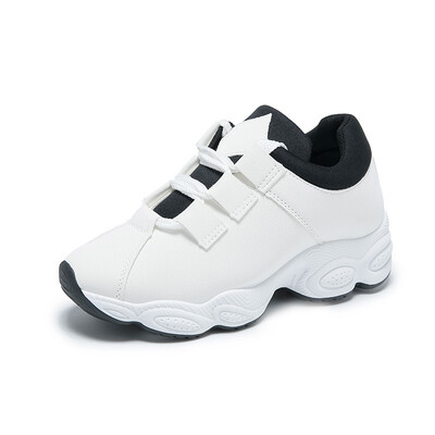 

Shoes Woman Vulcanize Shoes Sneakers Ladies Casual Dad Shoes Wedges Sneakers Lace-Up Zapatos De Mujer
