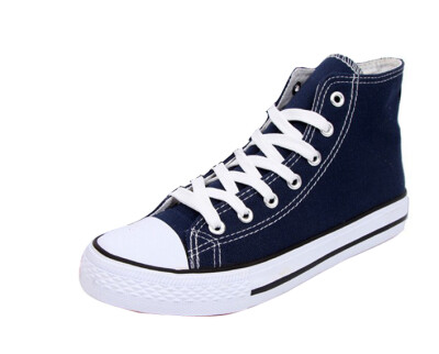 

Men Women Casual Sport Canvas High Top Flat Lace Up Plimsolls Shoes Sneakers