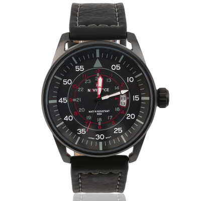 

Naviforce NF9044B Военно Черный Дата искусственная кожа люкс Мужчины наручные часы