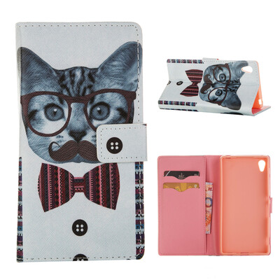 

MOONCASE ЧЕХОЛ ДЛЯ Sony Xperia Z4 Flip PU Leather Fold Wallet Card Slot Kickstand Back [Pattern series] /a10