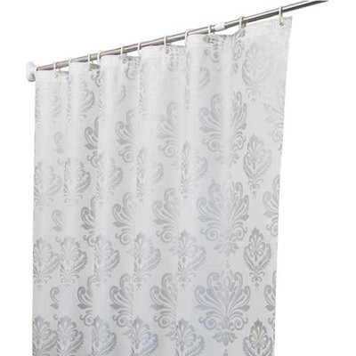 

UpperX Europe White PEVA Bath Curtains Flower Eco-friendly Waterproof Shower Curtain Bathroom