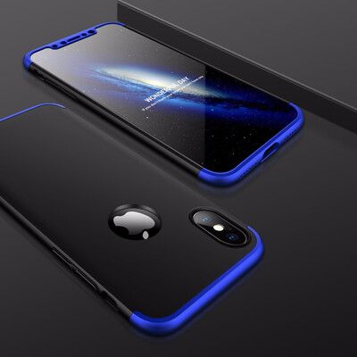

Goowiiz Phone Case For Iphone 6 Plus6s Plus7 Plus8 Plus Fashion Color collision 360 Degree Coverage PC With Hole
