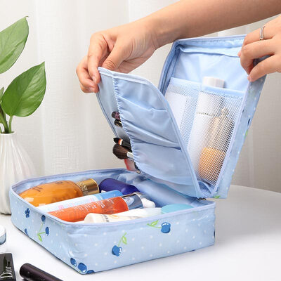 

Youjialiangpin Korean travel storage bag waterproof clothes storage bag finishing bag business suit 6 piece set Mocha gray