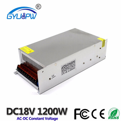 

1200W 18V 667A Switching power supply AC-DC power Adapter 220v 110V AC to DC18V SMPS for LED Strip light equipment machine
