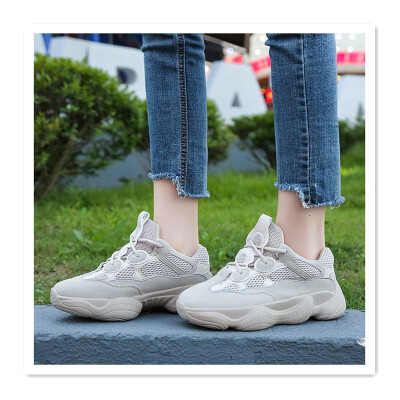 

Korean version of the net red flame sports shoes Harajuku shoes old shoes thick bottom shoes increased shoes summer breathable mes