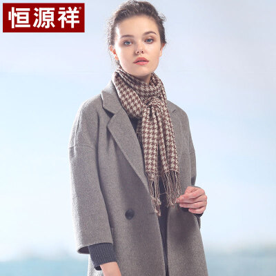 

Hengyuanxiang wool scarf ladies autumn&winter warm big shawl fashion houndstooth classic European&American style wind collar 50MB1822