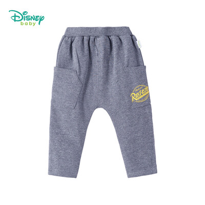 

Disney childrens trousers autumn male baby casual pants fleece sweater cloth harem pants 183K805 deep flower gray 5 years old height 120cm