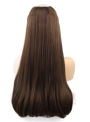 

StrongBeauty Long Natural Wave 34 Full Head U-part Synthetic Hair Extensions Clip onin Hairpieces 6 Clips
