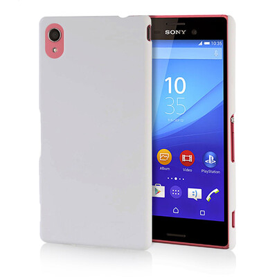 

MOONCASE Hard Rubberized Rubber Coating Devise Back ЧЕХОЛ ДЛЯ Sony Xperia M4 White