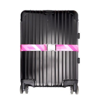 

Pack all luggage strap suitcase luggage tied with trolley case word packing with shipping consignment safety bale with pink