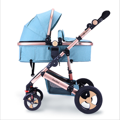 

High landscape baby strollers can sit or lie down&fold up four wheel baby strollers shock absorbing aluminum alloy baby stroll
