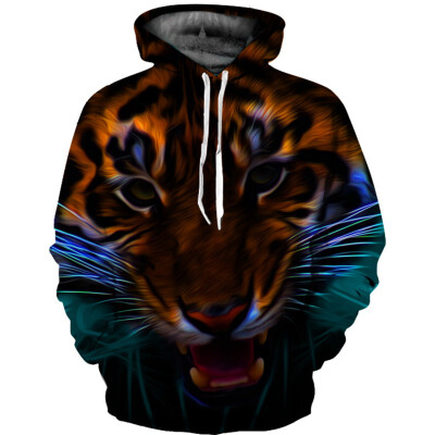 

QL-533 Mens Hoodie 3D Printed Women Pullover Sweater