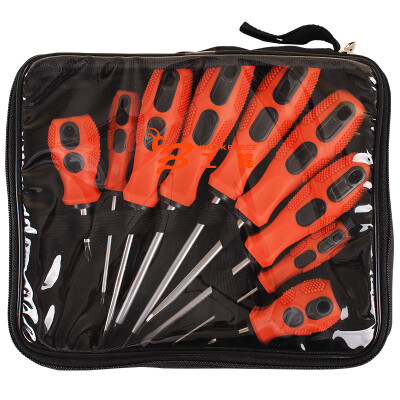 

Worker bee WORKERBEE FS023-1G chrome vanadium steel screwdriver set manual tool cross word screwdriver large trumpet 10 piece soft cloth tool bag tool packaging