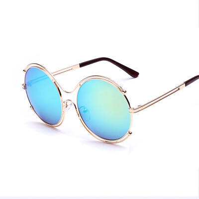 

FEIDU Brand New Metal Round Sunglasses Women Vintage Oversize Circle Frame Sun Glasses For Women Oculos De Sol Feminino