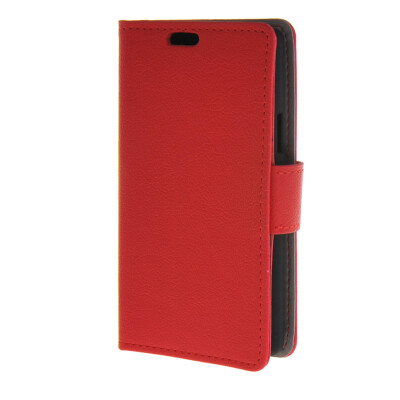 

MOONCASE Soft skin PU Leather Case Wallet Flip Card Stand Back Cover for LG Joy H220 Red