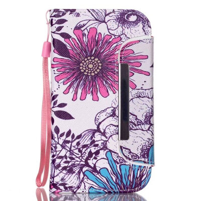 

мити печать схеме пу бумажник кожаный чехол для Samsung Galaxy S4 i9500 Flip покрытия сплит "2in1" съемный