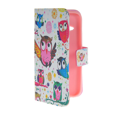 

MOONCASE Pattern Style Leather Side Flip Wallet Card Slot Pouch Stand Shell Back ЧЕХОЛ ДЛЯ HTC One 2 Mini ( M8 Mini )