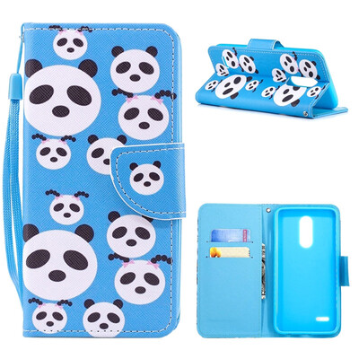 

MOONCASE Wiko Lenny4 Plus Painted Leather Case with Small Hand Strap - Panda Puzzle