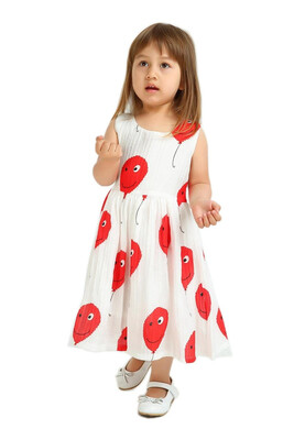 

DAWILS Girls Sleeveless Dress RedPinkGreen Balloon Party Princess Casual Summer Dresses
