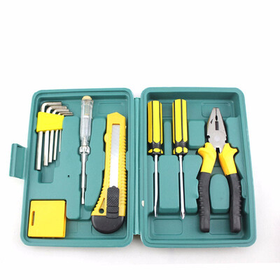 

11 In 1 Screwdriver Repair Kit Combination Suit Pliers Tape Test Pen Pen Hexagon Screwdriver Electrical Tools
