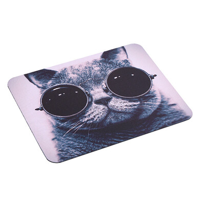 

Cat Picture Anti-Slip Laptop PC Mice Pad Mat Mousepad For Optical Laser Mouse Black