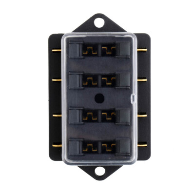 

4 Way Circuit Automotive Middle-sized Blade Standard Fuse Box Block Holder