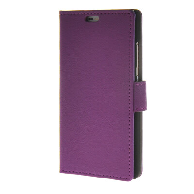 

MOONCASE Soft skin PU Wallet Flip Card Stand Back Leather Case Cover for Huawei Ascend P8 Lite Purple