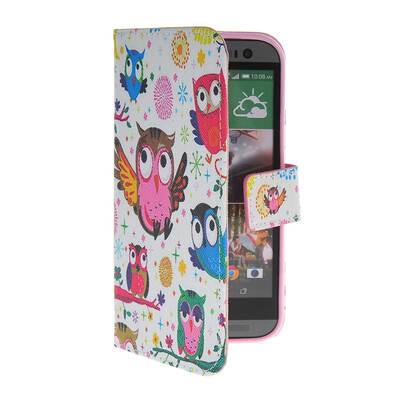 

MOONCASE Pattern Style Leather Side Flip Wallet Card Slot Pouch Stand Shell Back Case Cover For HTC One 2 (M8)