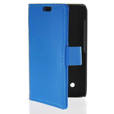 

MOONCASE Slim Leather Side Flip Wallet Card Slot Pouch Stand Back чехол для Nokia Lumia 530 Blue