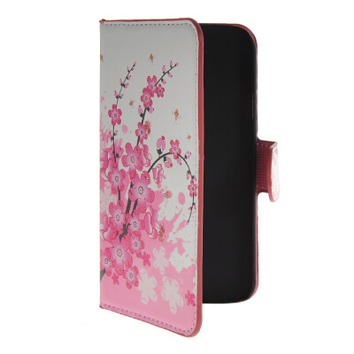 

MOONCASE Plum flower style Leather Side Flip Wallet Card Slot Stand Pouch Case Cover for WIKO Barry