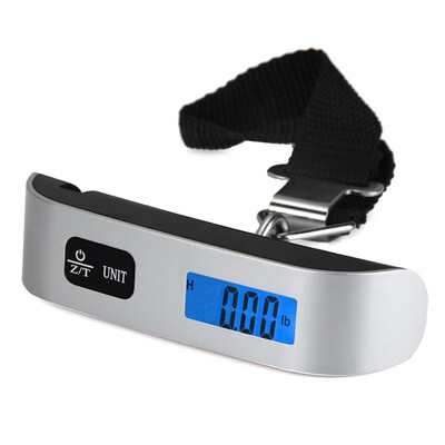 

LCD Mini Luggage Electronic Scale Thermometer 50kg Capacity Digital Weighing Device