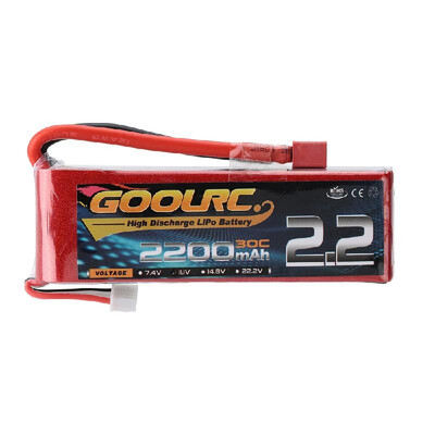 

New RC Part Fashion Toys Hobbies Accessories GoolRC 3S 111V 2200mAh 30C Li-Po Battery with T Plug for RC 450 Helicopter QAV250