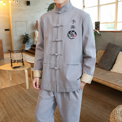 

Chinese style suit embroidery section buckle national Hanfu suit