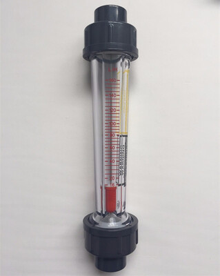 

102 x 787 inch Plastic Metal 16-160LH Plastic Tube Type Liquid Water Flow Meter LZS-15