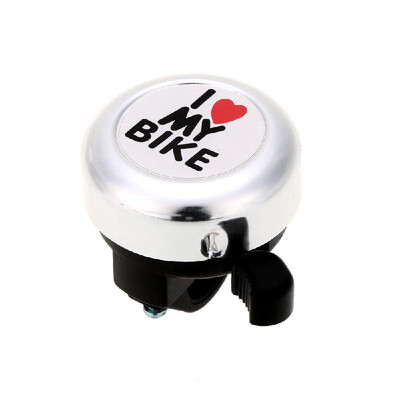 

I Love My Bike Printed Sound Cute Bicycle Bike Alarm Warning Ring 4 Colors 7L8ERed