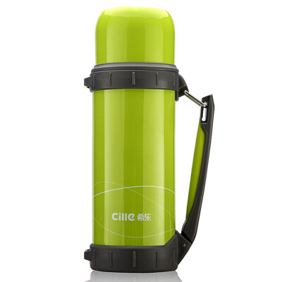 

Термостат Silo 304 Нержавеющая сталь Chuangrong Vacuum Travel Water Bottle 1100ml Fruit Green XB-1471