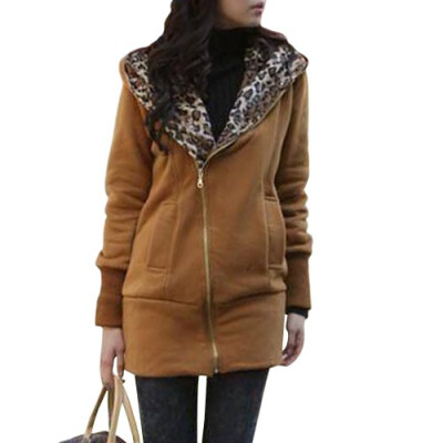 

CT&HF Women Casual Hoodie Fashion Women Hated Hooded Winter Women Zipper Hoody Coat