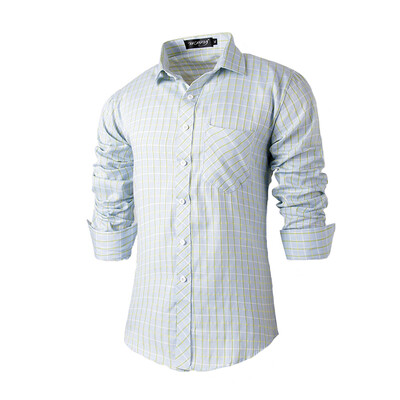 

Zogaa New Men Shirt All Match Light Colour