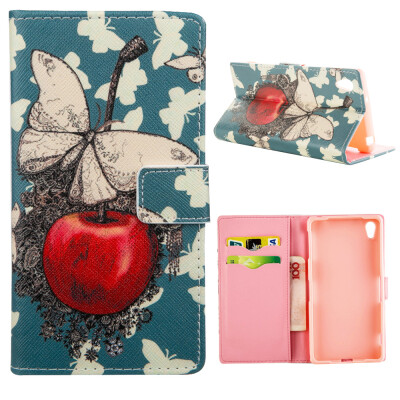 

MOONCASE Case for Sony Xperia Z2 Flip PU Leather Fold Wallet Card Slot Kickstand Back Case Cover [Pattern series] /a08