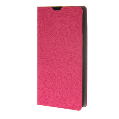 

MOONCASE Wood Skin PU Leather Case Wallet Flip Card Stand Back Cover for LG Spirit 4G LTE H440N Hot pink