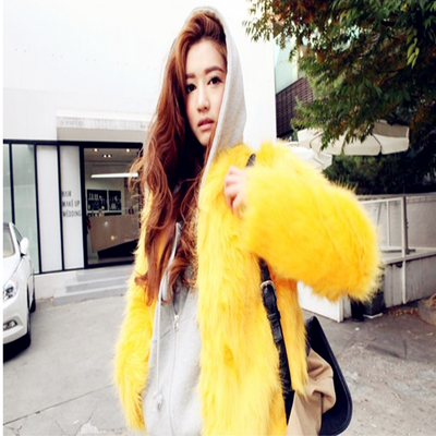 

6 color large size womens black fluffy imitation fur coat jacket white fake leather coat womens winter warm jacket womens jacke