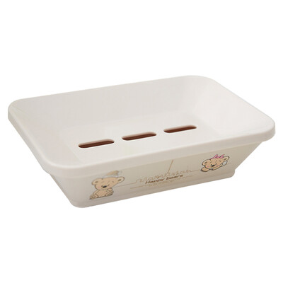 

Shunmei soap box happy bear square with tray soap box SM-2106