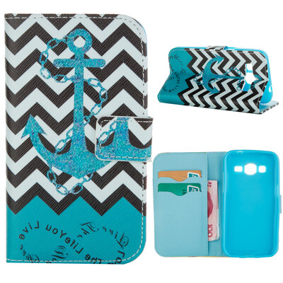 

MOONCASE ЧЕХОЛ ДЛЯ Samsung Galaxy Core Prime G360 Flip Leather Foldable Stand Feature [Pattern series] /a20